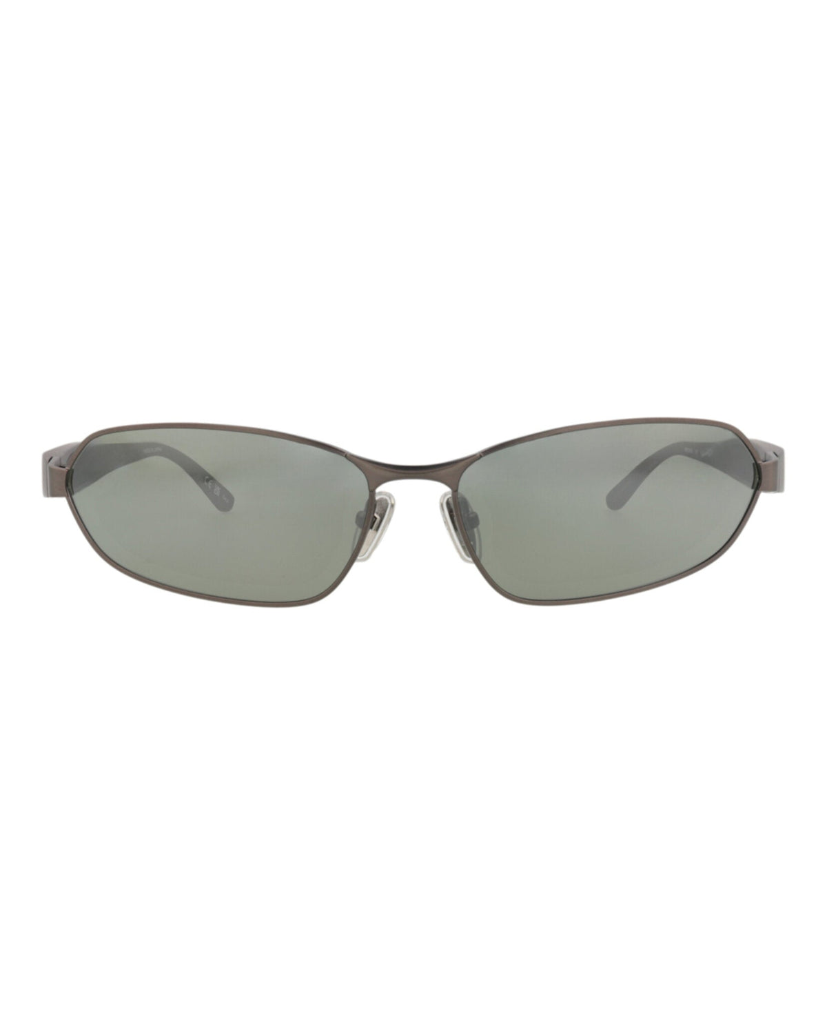 Balenciaga Square-Frame Metal Sunglasses