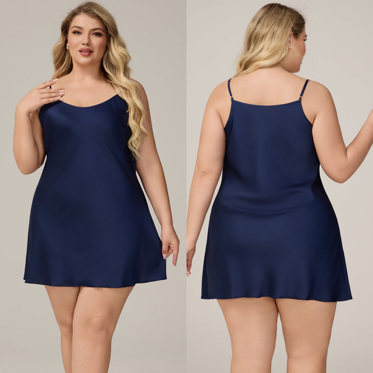Elegant Satin Chiffon Sleepwear for Women, Summer Strap Sexy Nightdress, Simple Home Wear
