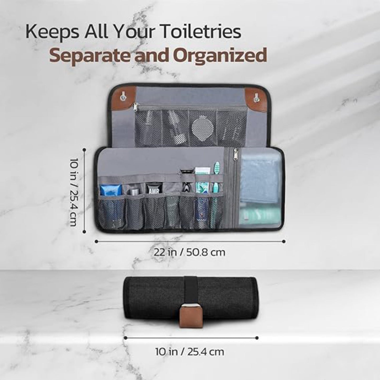 BENE Men’s Travel Toiletry Bag – Compact, Durable & Organized