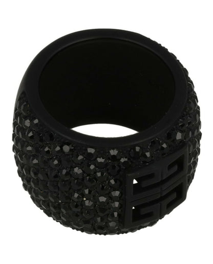 Givenchy 4G Ring in Metal With Crystals