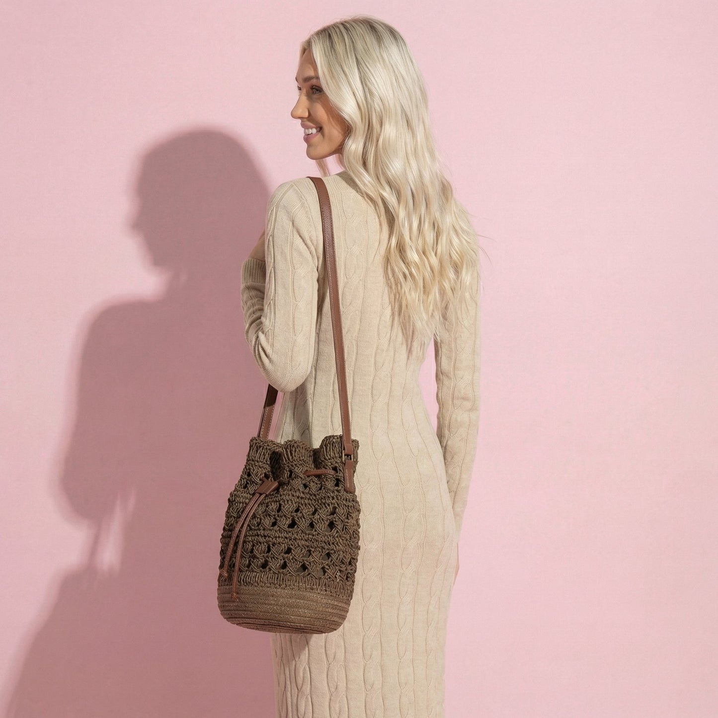 Anna-Kaci Women's Bohemian - Style Crochet Shoulder Bag