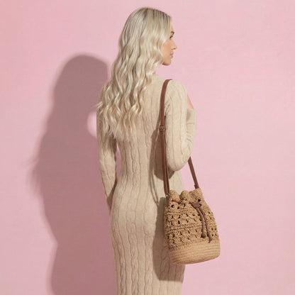 Anna-Kaci Women's Bohemian - Style Crochet Shoulder Bag