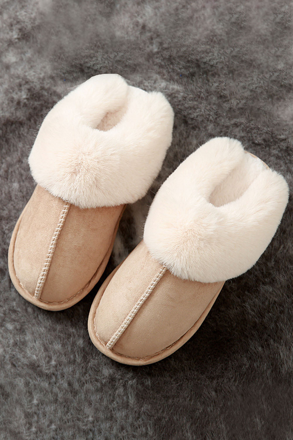 Threaded Pear Molly Plush Suede Winter Home Slippers