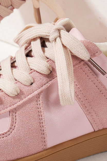 Threaded Pear Raina Two Tone Lace-up Sneakers