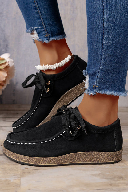 Threaded Pear Sutton Thick Sole Lace-up Casual Shoes