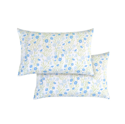 Elegant Comfort Floral and Stripe Pattern Pillowcases