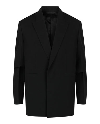 Givenchy Overlapped Lapel Oversized Blazer
