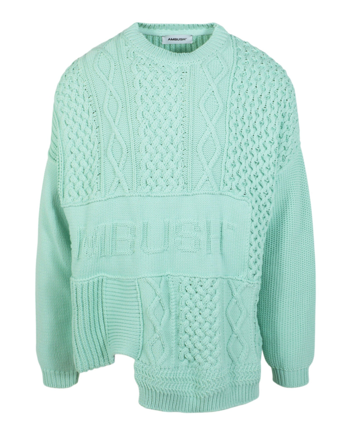 AMBUSH Patchwork Knit Crewneck Sweater