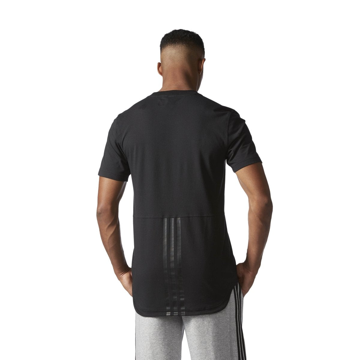adidas Men's Essential Droptail 3 Stripe Tee T-Shirts