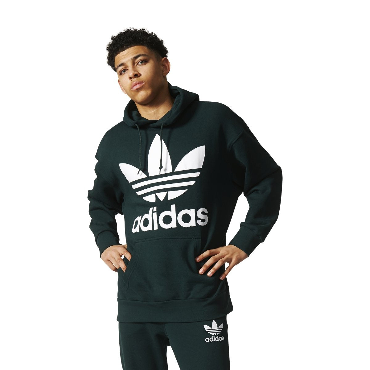 adidas Men's Adicolor Trefoil Hoody Sweaters