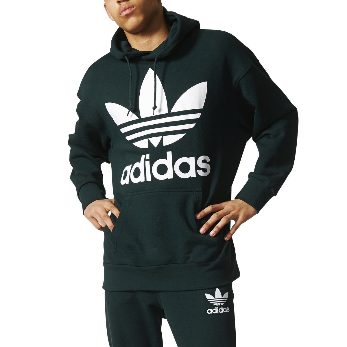 adidas Men's Adicolor Trefoil Hoody Sweaters