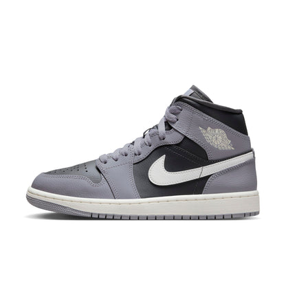 Air Jordan Women's Retro 1 Mid 'Cement Grey' W Sneakers