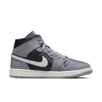 Air Jordan Women's Retro 1 Mid 'Cement Grey' W Sneakers