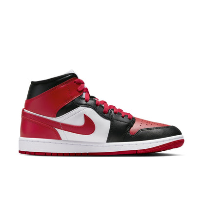 Air Jordan Women's Retro 1 Mid 'Alternate Bred Toe' Sneakers