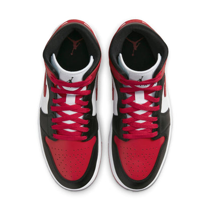 Air Jordan Women's Retro 1 Mid 'Alternate Bred Toe' Sneakers