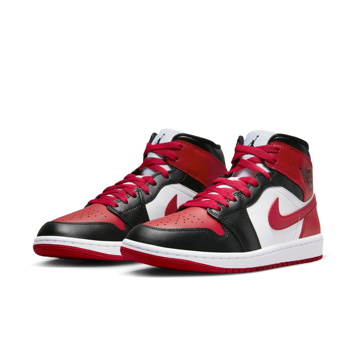 Air Jordan Women's Retro 1 Mid 'Alternate Bred Toe' Sneakers