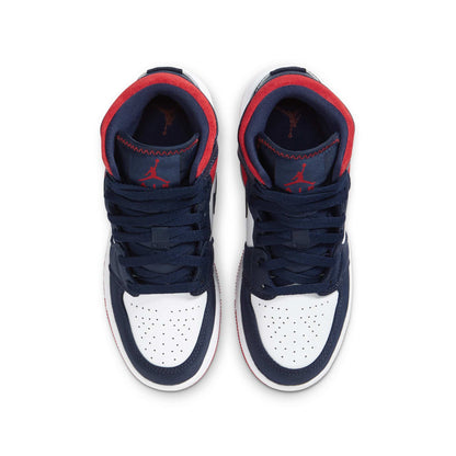 Air Jordan Grade School Retro 1 Mid 'Se Usa' Gs Sneakers