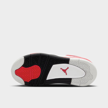 Air Jordan Preschool Retro 4 'Red Cement' Ps Sneakers