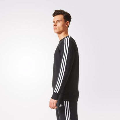 adidas Men's Essentials 3 Stripe Crewneck