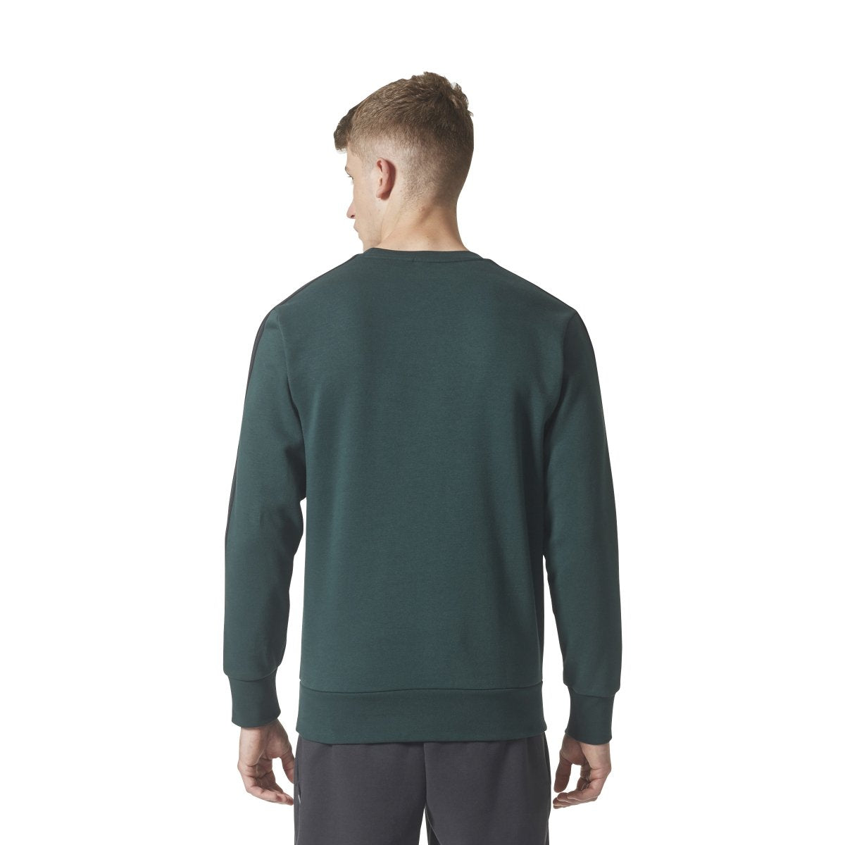 adidas Men's Essential 3S Crew Sweatshirt