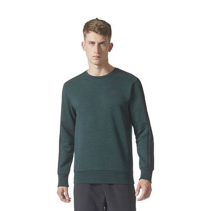adidas Men's Essential 3S Crew Sweatshirt