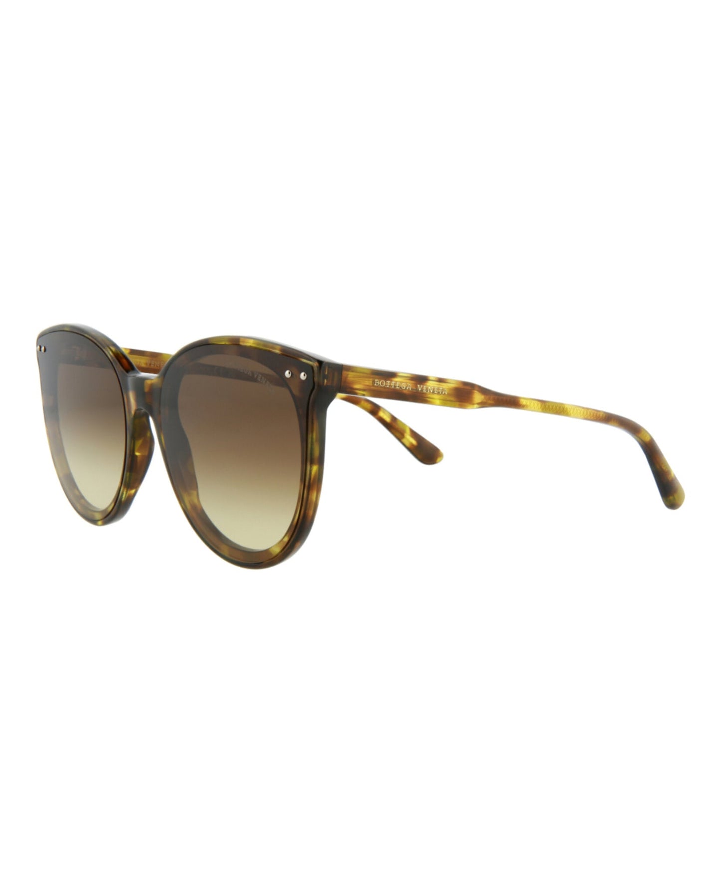 Bottega Veneta Round/Oval-Frame Acetate Sunglasses