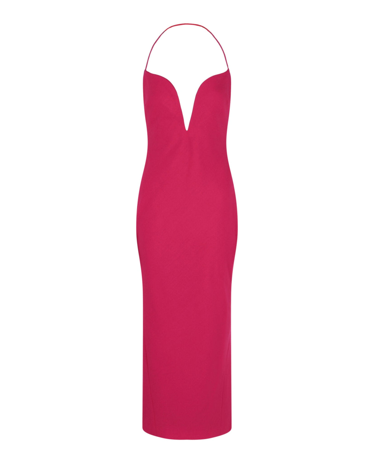 Givenchy Plunging Halter Midi Dress
