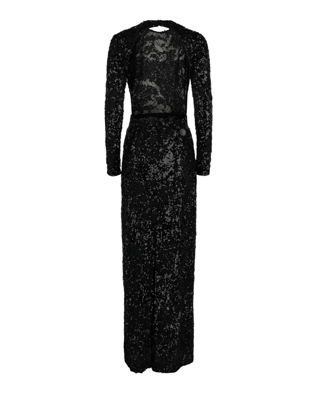 Givenchy Embroidered Sequin Gown With Cutout Detail