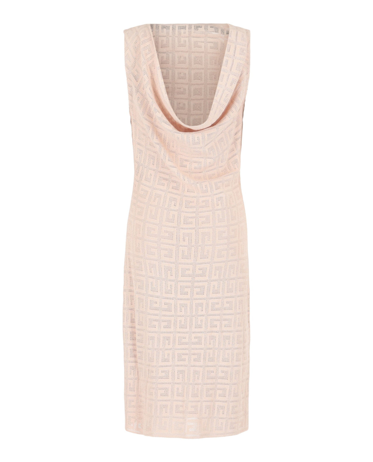 Givenchy 4G Monogram Draped Midi Dress