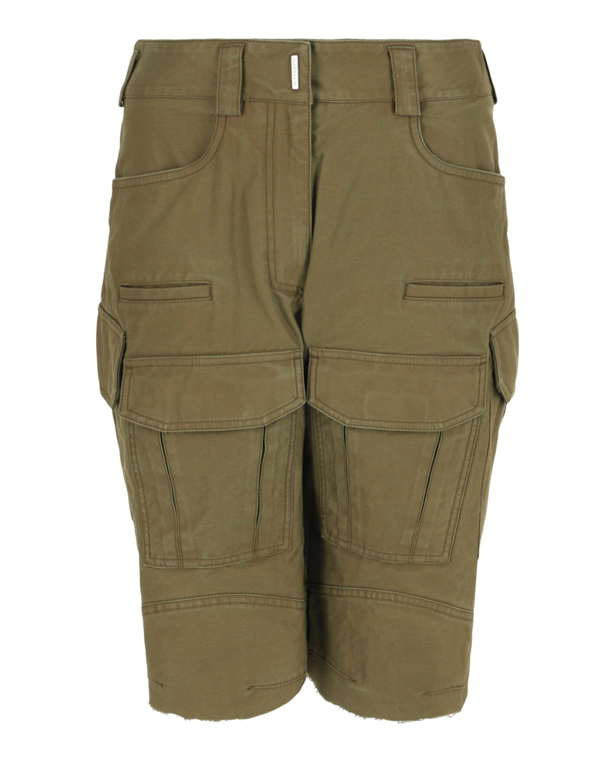 Givenchy Frayed Multi-Pocket Cargo Shorts
