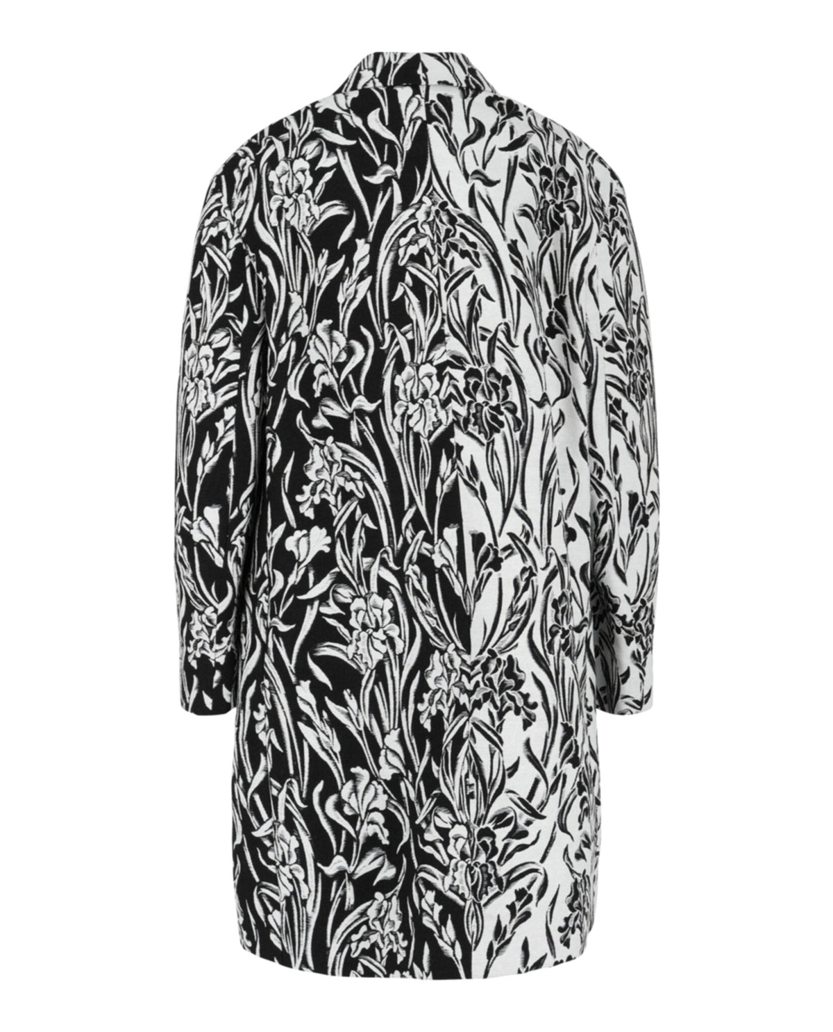 Givenchy Double-Breasted Floral Jacquard Coat