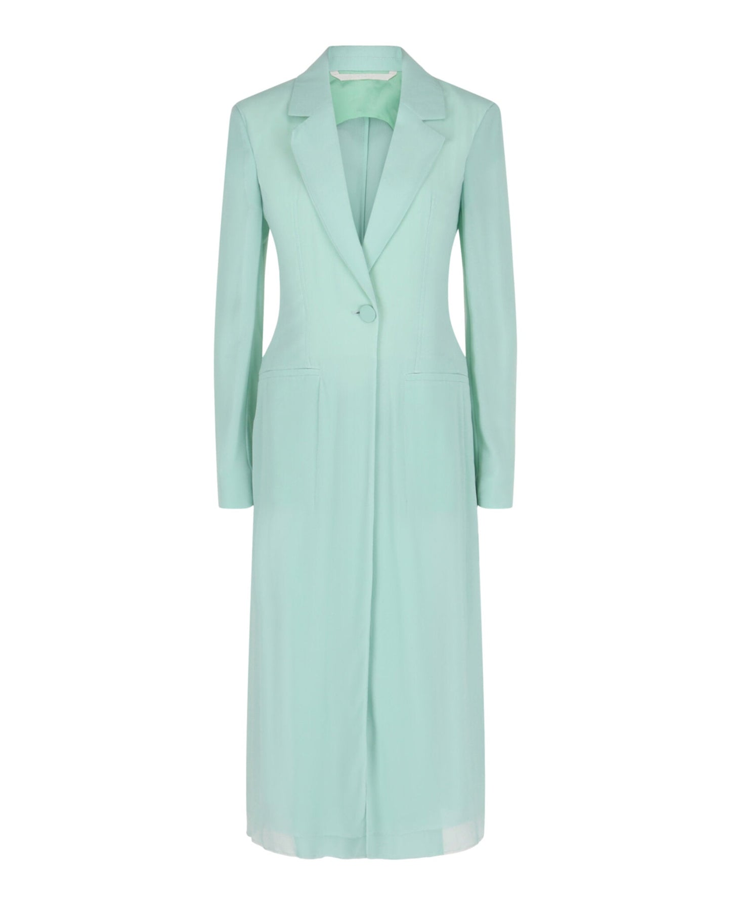 Givenchy Single-Breasted Sheer Longline Coat