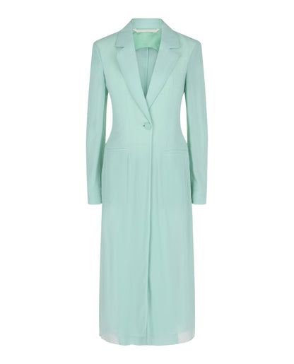 Givenchy Single-Breasted Sheer Longline Coat
