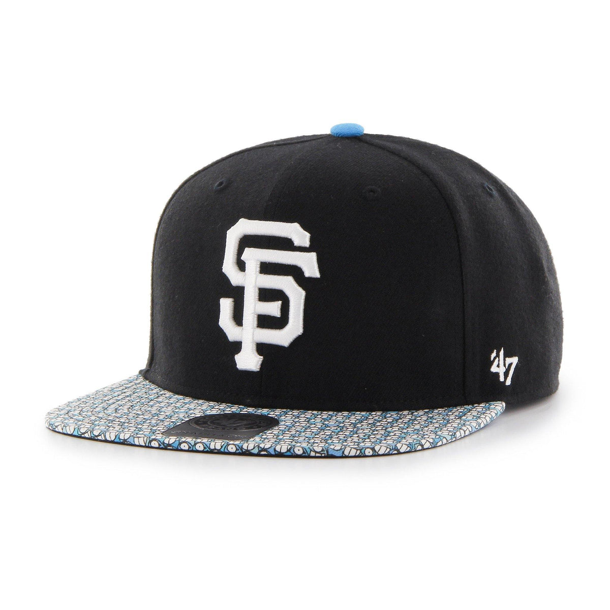 47 Brand Men's Sf Giants Global Artist Captain Snapback Black