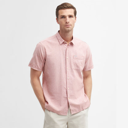Barbour Men's Regular Short Sleeve Summer Button Down Shirt
