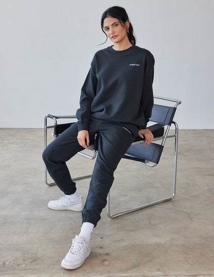 Elevated Faith Basics Black Unisex Crewneck