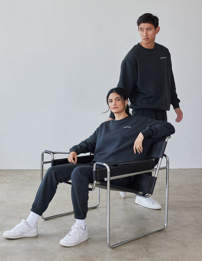 Elevated Faith Basics Black Unisex Crewneck