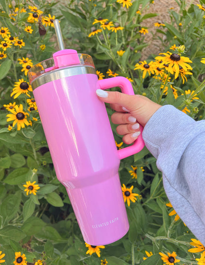 Elevated Faith Basics Pink 40 oz Tumbler