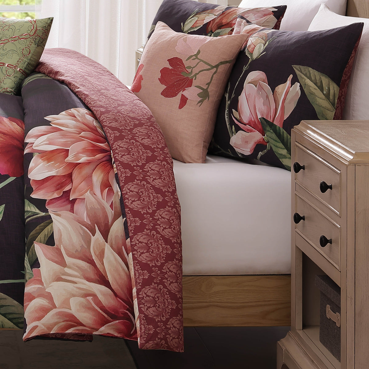 Bebejan Blush Serenade 5 Piece Reversible Comforter Set