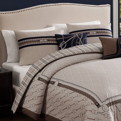 Bebejan Equestrian 5 Piece Reversible Comforter Set