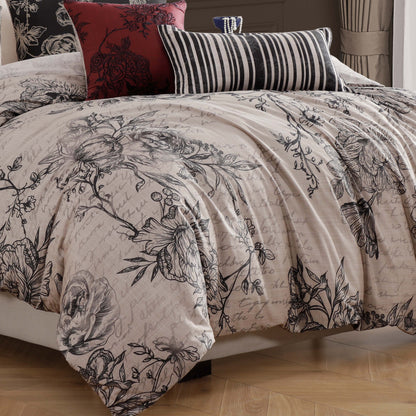 Bebejan French Linen 5 Piece Reversible Comforter Set