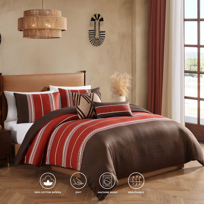 Bebejan Terra Spice 5 Piece Reversible Comforter Set