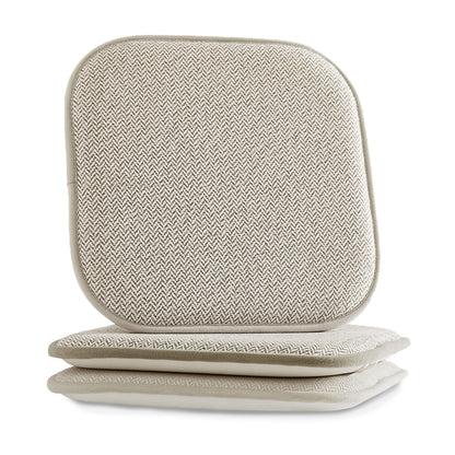 Elegant Comfort 2 Pack Textured Chair Cushion Covers - Skid-Proof Rubber Backing