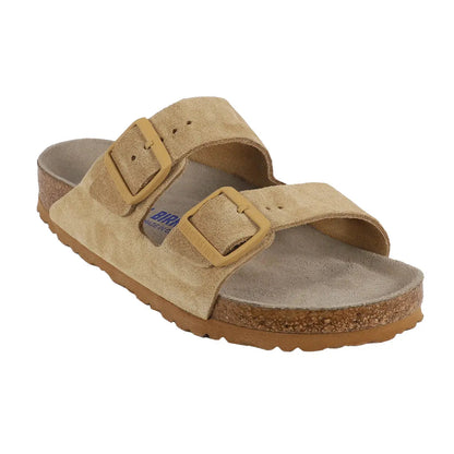 Birkenstock Arizona Soft Footbed Leather Suede Sandals
