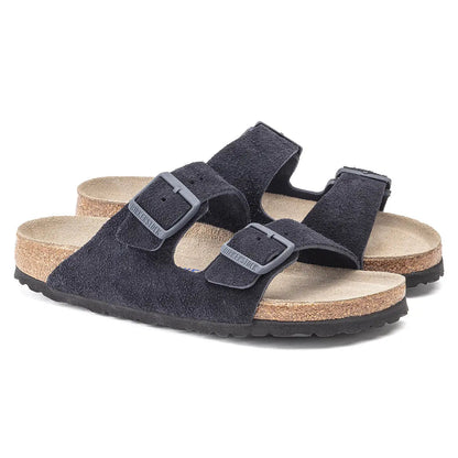 Birkenstock Arizona Soft Footbed Leather Suede Sandals