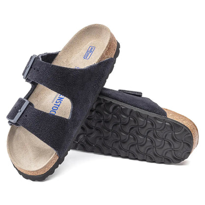 Birkenstock Arizona Soft Footbed Leather Suede Sandals
