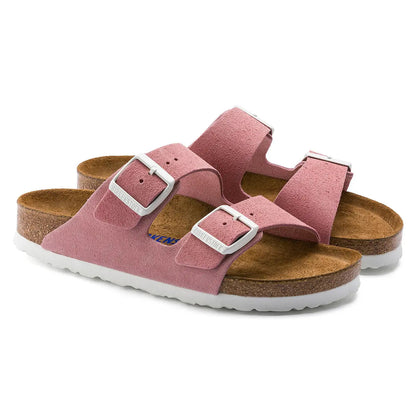 Birkenstock Arizona Soft Footbed Leather Suede Sandals