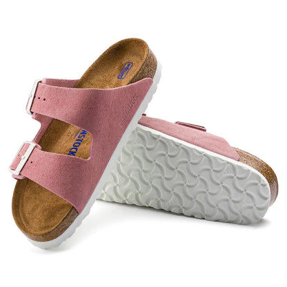 Birkenstock Arizona Soft Footbed Leather Suede Sandals