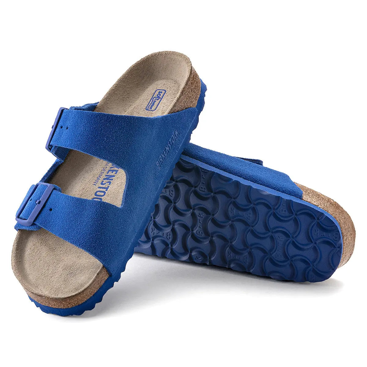 Birkenstock Arizona Soft Footbed Leather Suede Sandals