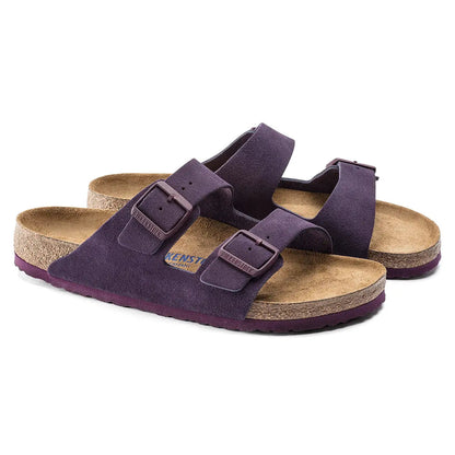 Birkenstock Arizona Soft Footbed Leather Suede Sandals